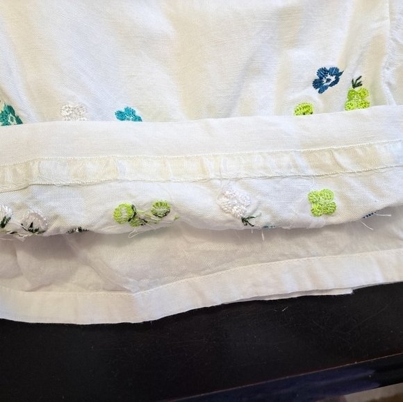 Plus Size Linen Blend With Embroidery  Size 22W - Picture 8 of 12